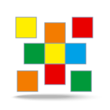 สี่เหลี่ยมสีสันสดใส