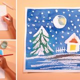 การวาดภาพหุ่นขี้ผึ้งและการวาดภาพฉากฤดูหนาว