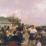 Lajos Deák-Ebner - ตลาดสัตว์ปีก (ค.ศ. 1885)