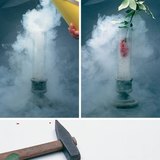 อากาศเหลวจะทำให้ดอกไม้แห้งและหักง่าย