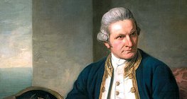 เจมส์ คุก (ค.ศ. 1728-1779) นักสำรวจชาวอังกฤษผู้โด่งดัง