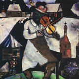 มาร์ก ชากาล: The Fiddler (ค.ศ. 1912, เซอร์เรียลลิสต์)