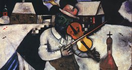 มาร์ก ชากาล: The Fiddler (ค.ศ. 1912, เซอร์เรียลลิสต์)