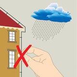 ห้ามยืนใกล้สายล่อฟ้าหรือต้นไม้สูงในช่วงพายุ!