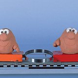 การผลักวัตถุสองชิ้นออกไปด้วยสปริง