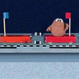 เมื่อวัตถุทั้งสองมีปฏิสัมพันธ์กัน ความเร็วจะแปรผกผันกับมวล