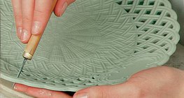 การทําแผ่นพอร์ซเลน