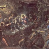 Jacopo Tintoretto - อาหารมื้อสุดท้าย ( ค.ศ.​1592-1594, มารยาท)
