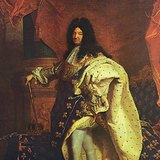 Rigaud: พระเจ้าหลุยส์ที่ 14 แห่งฝรั่งเศสในชุดพิธีราชาภิเษก (ค.ศ. 1701, บาร็อค)