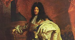 Rigaud: พระเจ้าหลุยส์ที่ 14 แห่งฝรั่งเศสในชุดพิธีราชาภิเษก (ค.ศ. 1701, บาร็อค)