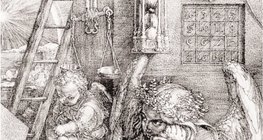 เมเลนโคเลีย ของ Albrecht Dürer ที่นําเสนอจตุรัสเวทมนตร์อันโด่งดัง
