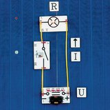 วงจรที่เรียบง่ายพร้อมสัญลักษณ์และปริมาณทางกายภาพ