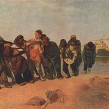 เรปิน: Barge Haulers บนแม่น้ำโวลก้า (ค.ศ.1873, ความสมจริง)