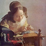 โยฮันเนิส เฟอร์เมร์: The Lacemaker (ค.ศ. 1665, บาร็อค)