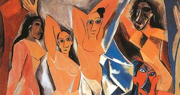 ปาโบล ปีกัสโซ: Les Demoiselles d'Avignon (ค.ศ. 1907, คิวบิสม์ )