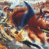 อุมแบร์โต บ็อชชิโอนี - The City Rises (ค.ศ. 1911-1912, ฟิวเจอริสม์)