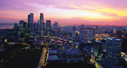 พระอาทิตย์ตกที่สิงคโปร์