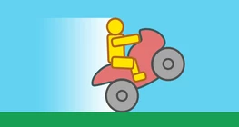 Motorcycle doing a wheelie