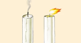 Re-lighting a candle