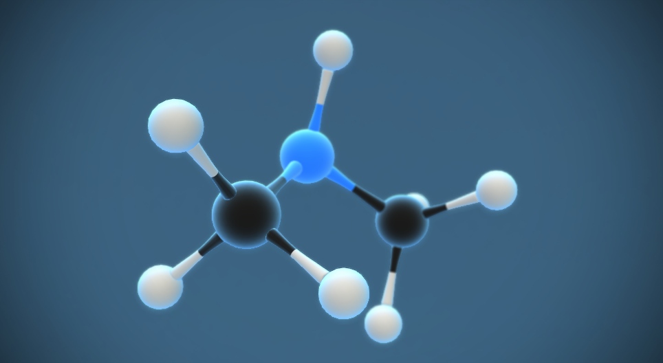 Dimethylamine (NH(CH₃)₂)