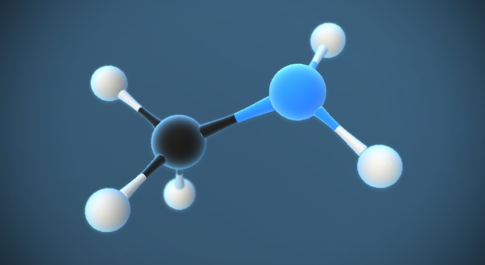Methylamine (NH₂CH₃)