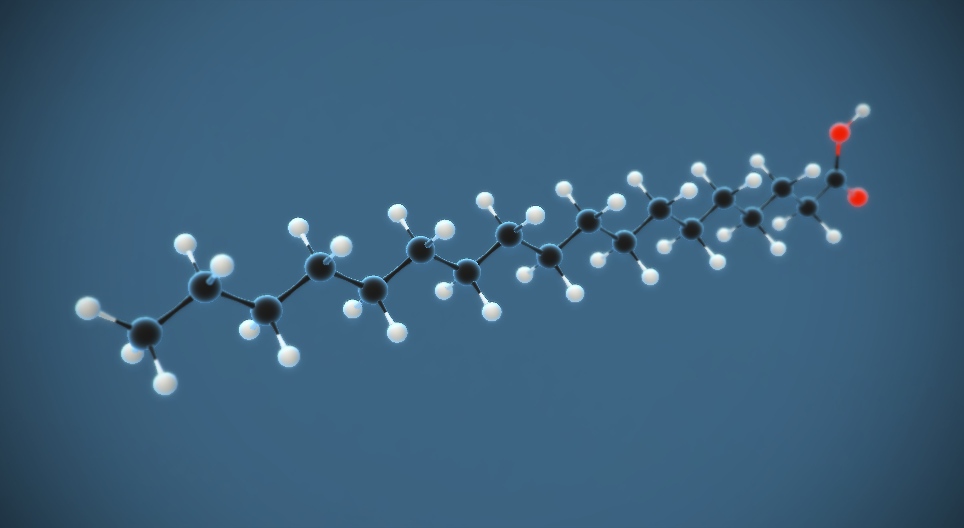 Stearic acid (octadecanoic acid) (C₁₇H₃₅COOH)