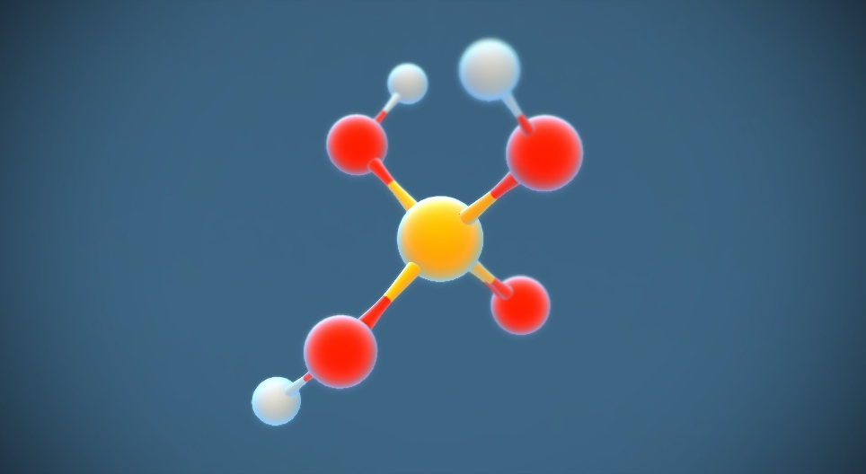 Phosphoric acid (H₃PO₄)