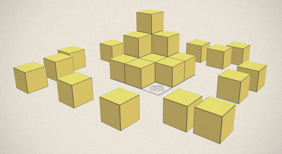 Building shapes (one colour)