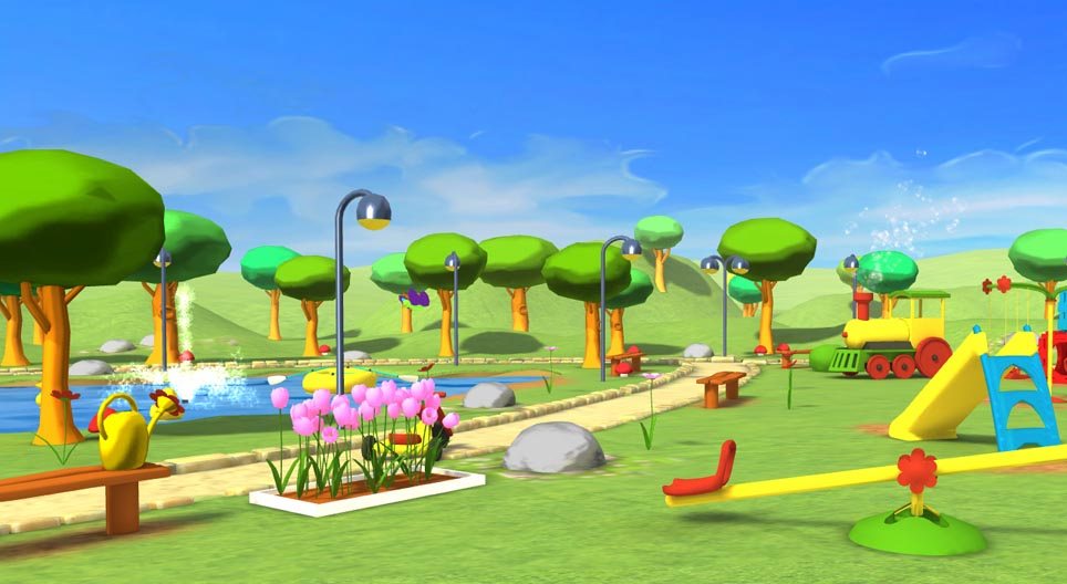 Katie on the playground