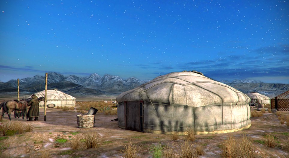 Mongolian yurt