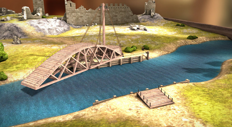 สิ่งประดิษฐ์ของเลโอนาร์โด ดา วินชี – สะพานแขวน (1487–1489)