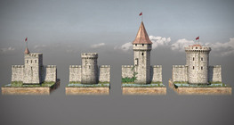 Medieval towers and bastions