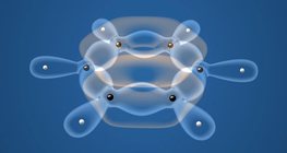 Covalent bonds in benzene molecules