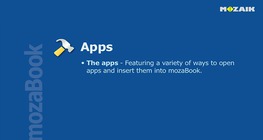 mozaBook - แอพพลิเคชั่น