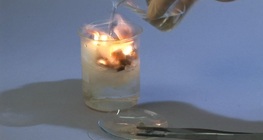 Reaction of acetylene with chlorine