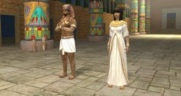 Egyptian Pharaoh and his wife (2nd millennium BC)