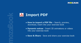 mozaBook - นำเข้าไฟล์พีดีเอฟ