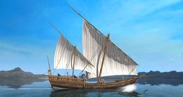 Traditional Arab sailboat (Sambuk)