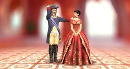 Russian Tsar Peter I with his wife