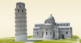หอเอนเมืองปิซา (ศตวรรษที่ 14)