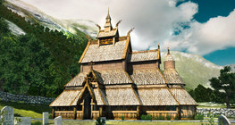 โบสถ์ขั้นบันไดของชาวไวกิ้ง (เมืองบอร์กุนด์ ศตวรรษที่ 13)