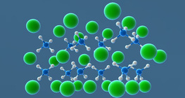 Reaction of ammonia with hydrogen chloride