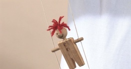 Rope climbing clown