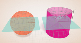 Volume of spheres (Cavalieri's principle)
