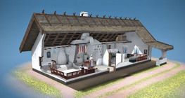 Farmhouse in Central Europe (19th century)