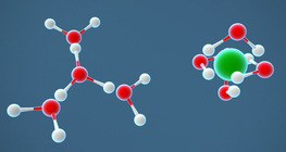 Dissolution of hydrogen chloride (HCl) in water