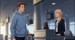 At the airport