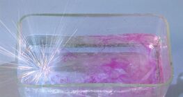 Hydrolysis of water with potassium